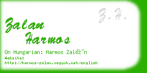 zalan harmos business card